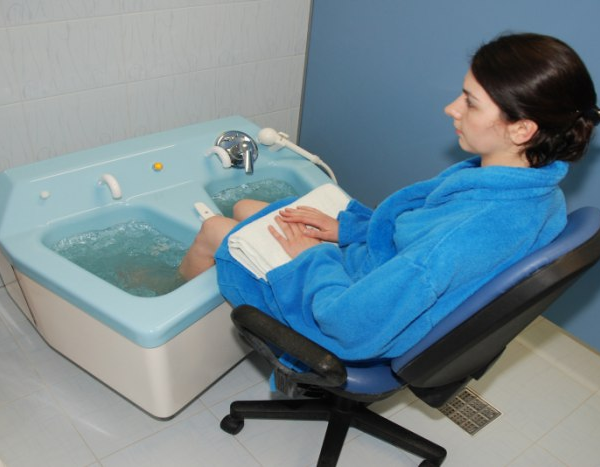 Masaż wirowy kończyn górnych lub dolnych