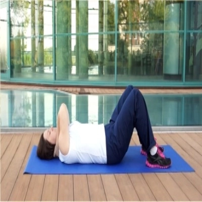 Mięsień prosty brzucha w leżeniu tyłem